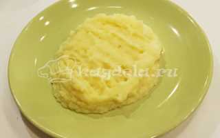Рецепт картофельного пюре с молоком и сливочным маслом