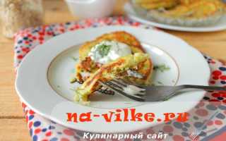 Оладьи из кабачков с овсяными хлопьями (фото-рецепт)