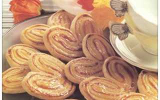 Печенье «ушки» из слоеного теста — очень вкусно и просто