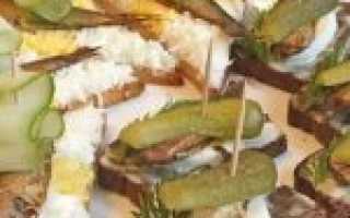 Бутерброды со шпротами на праздничный стол: простые и вкусные рецепты