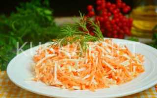 Салат Рыжик с морковью и сыром, классический рецепт