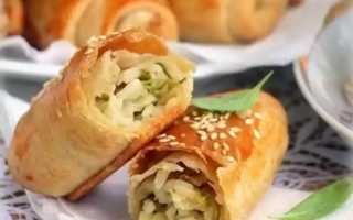 Молдавские пирожки ВЭРЗЭРЕ с квашеной капустой. Очень вкусные !Остановиться невозможно!