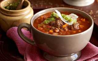 Как приготовить фасолевый суп с мясом по пошаговому рецепту с фото